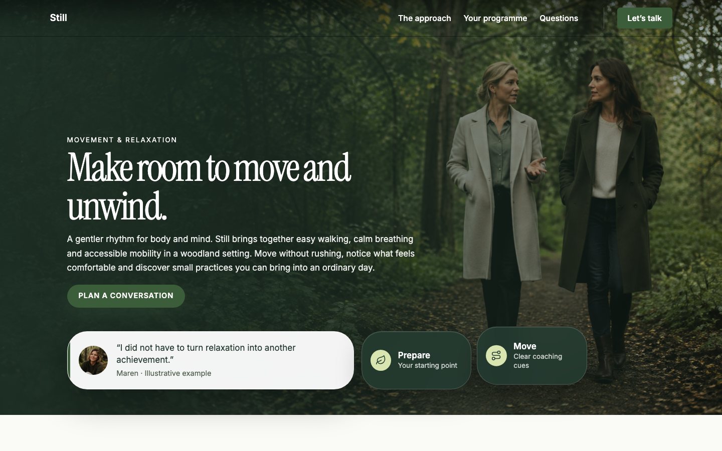 Still - Coaching website template